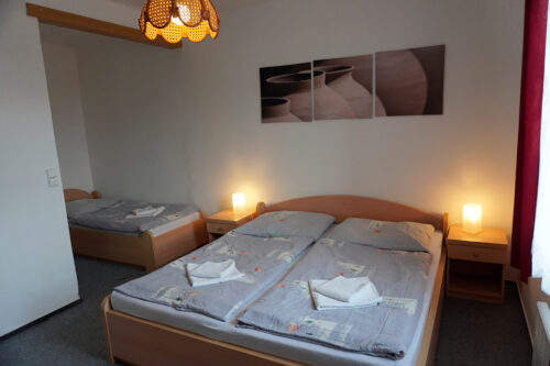 Třílůžkový apartmán s možností přistýlky